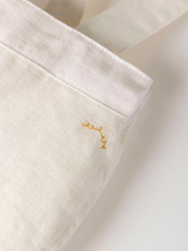 SHORTS WITH REMOVABLE BRACES PURE WHITE