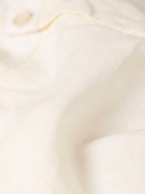 SHORTS WITH REMOVABLE BRACES PURE WHITE