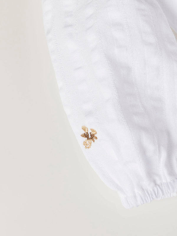 MAMELUCO ESTRUCTURA CUELLO PLUMETI MARFIL