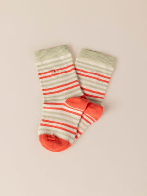 MULTICOLOR GREEN STRIPED SOCK