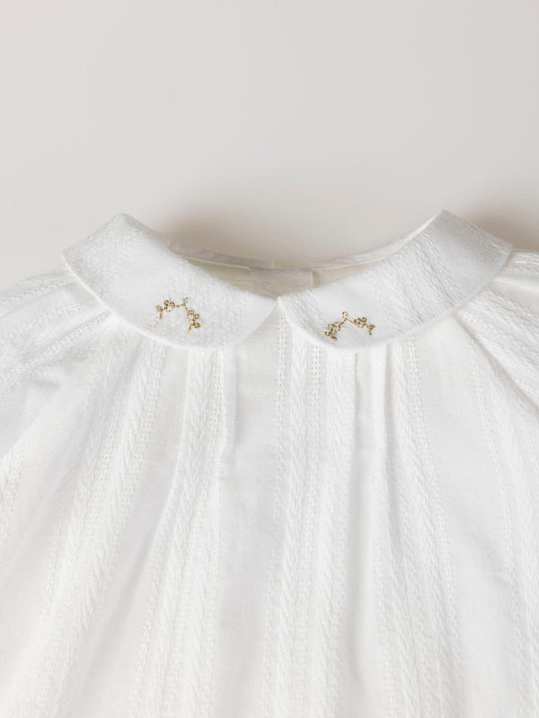 FALSE PLAIN CREAM BLOUSE