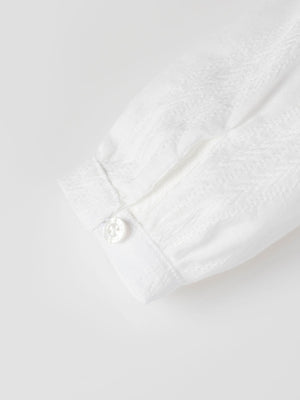 FALSE PLAIN CREAM BLOUSE