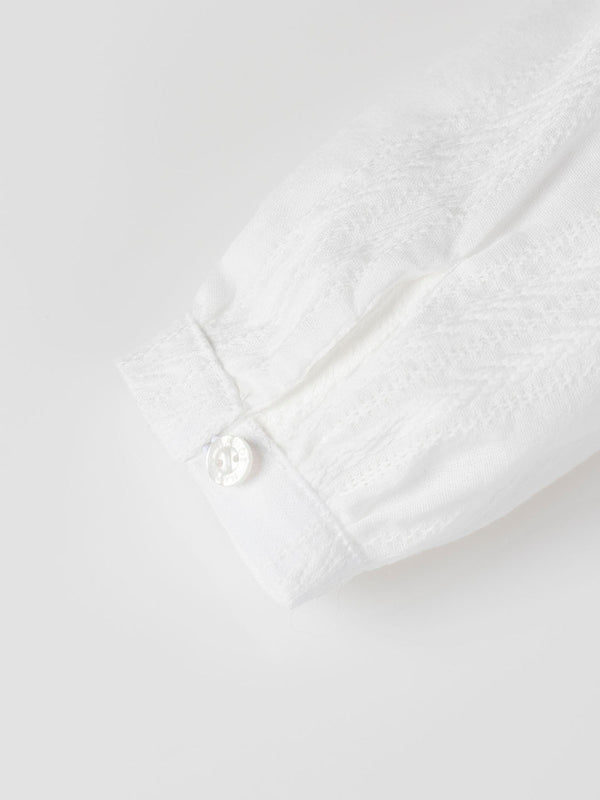 FALSE PLAIN CREAM BLOUSE