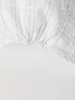 CREAM FLOWER PRINTED HOOD