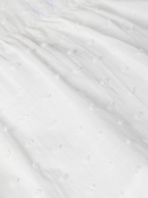 CREAM FLOWER PRINT RUFFLED BLOUSE