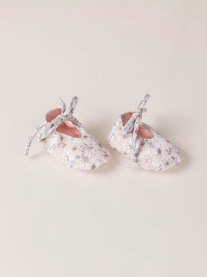 PINK FLOWER PRINT BOOTIES