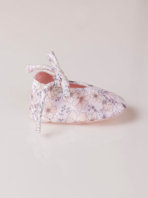 PINK FLOWER PRINT BOOTIES
