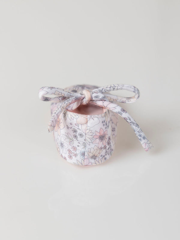 PINK FLOWER PRINT BOOTIES