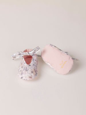 PINK FLOWER PRINT BOOTIES