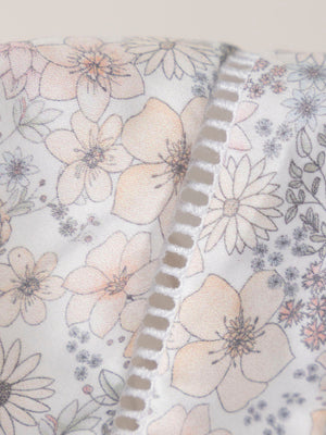 PINK FLOWER PRINT HOOD