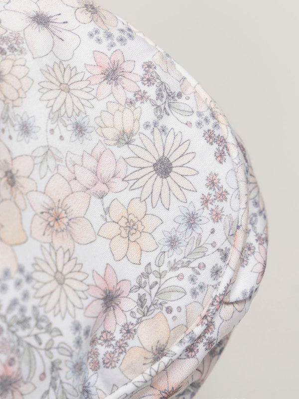 PINK FLOWER PRINT HOOD