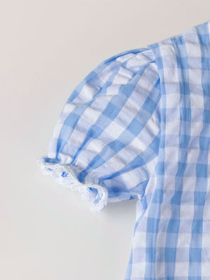 MINI WITH BLUE VICHY PANTIES