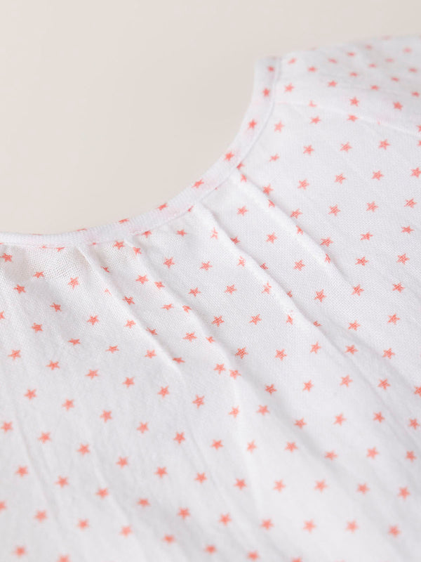 STRAWBERRY STARS CHIFFON BLOUSE STRAWBERRY