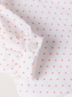STRAWBERRY STARS CHIFFON BLOUSE STRAWBERRY