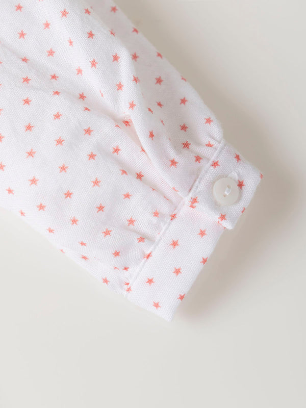 STRAWBERRY STARS CHIFFON BLOUSE STRAWBERRY
