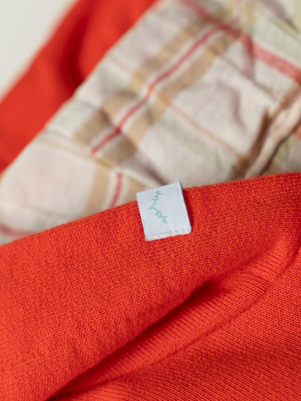 BASIC HOODED SWEATSHIRT NANOS LIGHT RED