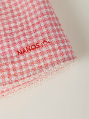 MINI WITH SEERSUCKER PANTIES STRAWBERRY CHECK