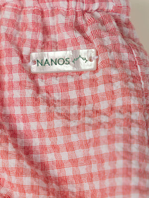 MINI WITH SEERSUCKER PANTIES STRAWBERRY CHECK