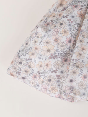 PINK FLOWER BALLOON SKIRT