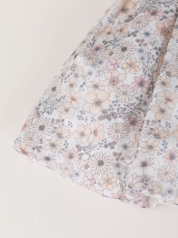 PINK FLOWER BALLOON SKIRT