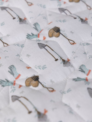 LIGHT GREEN GARDEN PRINT CHANGING MAT