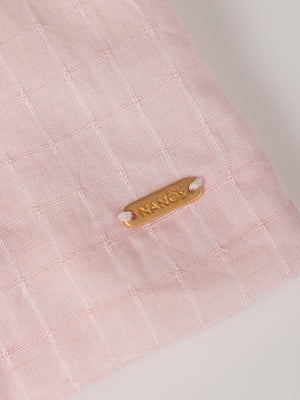 LIGHT PINK FANTASY CHECKED INTERIOR DRESS