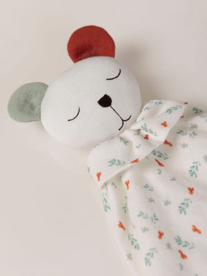 DUODUO LIGHT GREEN BRANCH PRINTED TEDDY BEAR