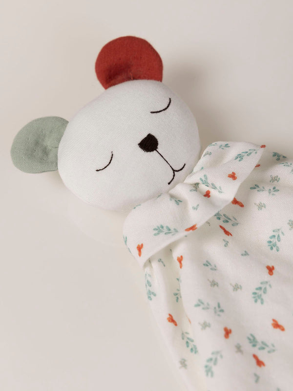 DUODUO LIGHT GREEN BRANCH PRINTED TEDDY BEAR