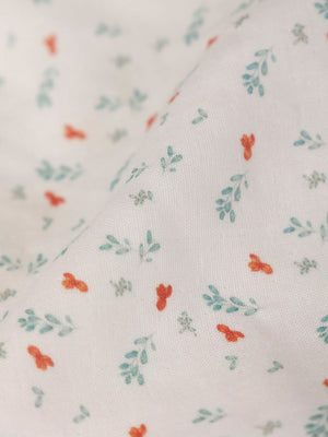 DUODUO LIGHT GREEN BRANCH PRINTED TEDDY BEAR