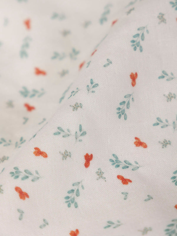 DUODUO LIGHT GREEN BRANCH PRINTED TEDDY BEAR