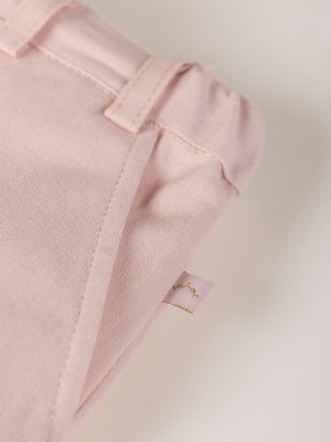 BERMUDA CANVAS BOW WAIST CREAM