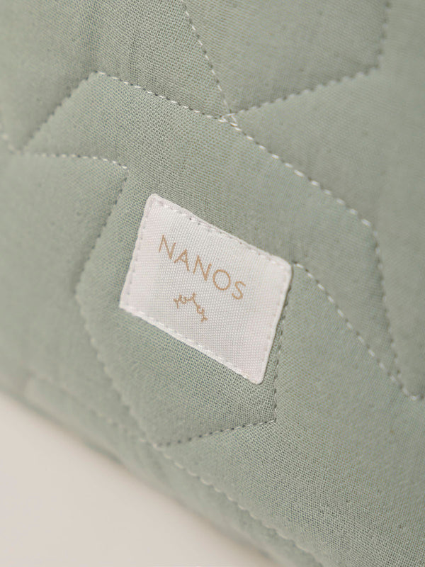 SMALL TOILETRY BAG LIGHT GREEN STARS