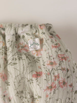 BAMBOO PRINT BABY ROMPER FANTASY LIGHT GREEN