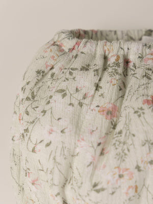 BAMBOO PRINT BABY ROMPER FANTASY LIGHT GREEN