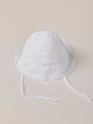 GORRO PLUMETI BORDADO BLANCO PURO