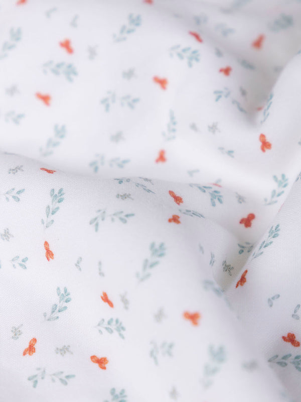 LIGHT GREEN TWIG PRINT CAPE TOWEL