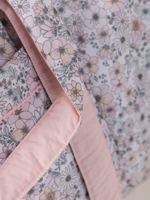 PINK FLOWER PRINT BABY LUGGAGE BAG