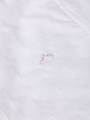 CAMISA ALGODÓN TEJIDO FANTASÍA CUELLO PANADERO NATA