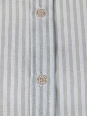 CAMISA SEERSUCKER CUELLO MAO VERDE MEDIO