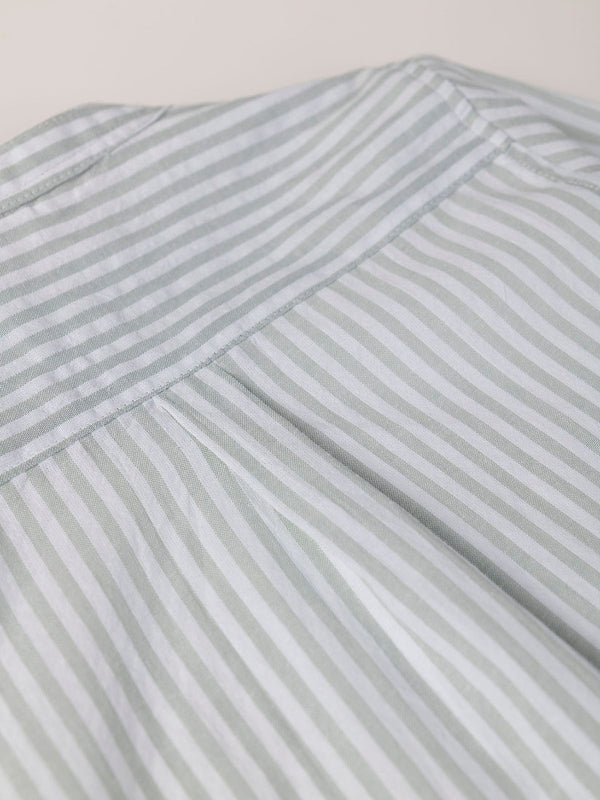 CAMISA SEERSUCKER CUELLO MAO VERDE MEDIO