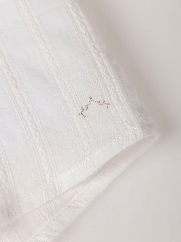 CAMISA CUELLO MAO ESTRUCTURA  BLANCO PURO