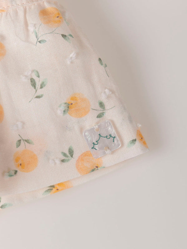 MINI WITH OFF-WHITE PEACH PRINT PLUMETTI PANTIES