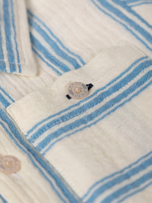 CAMISA BAMBULA RAYAS AZUL