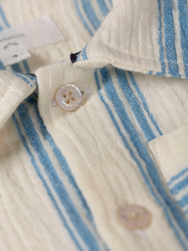 CAMISA BAMBULA RAYAS AZUL