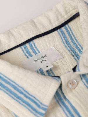 CAMISA BAMBULA RAYAS AZUL