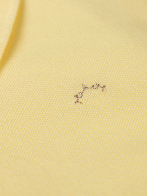 LIGHT YELLOW EMBROIDERED LOGO POLO