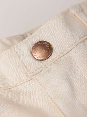 BERMUDAS LONETA CINCO BOLSILLOS BLANCO ROTO