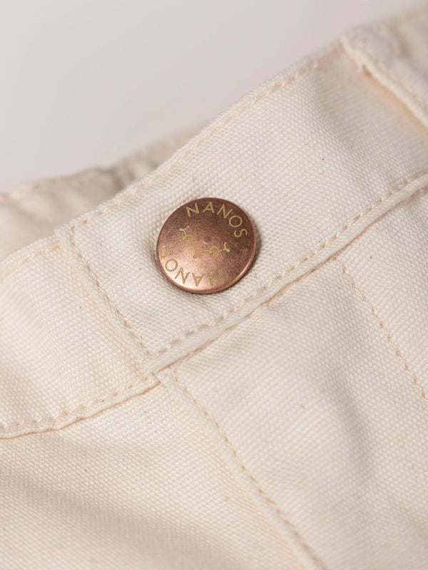 BERMUDAS LONETA CINCO BOLSILLOS BLANCO ROTO