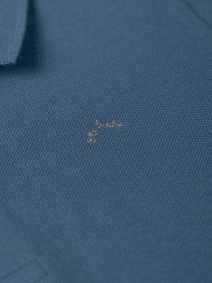 POLO EMBROIDERED LOGO MEDIUM BLUE