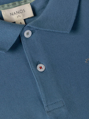 POLO EMBROIDERED LOGO MEDIUM BLUE